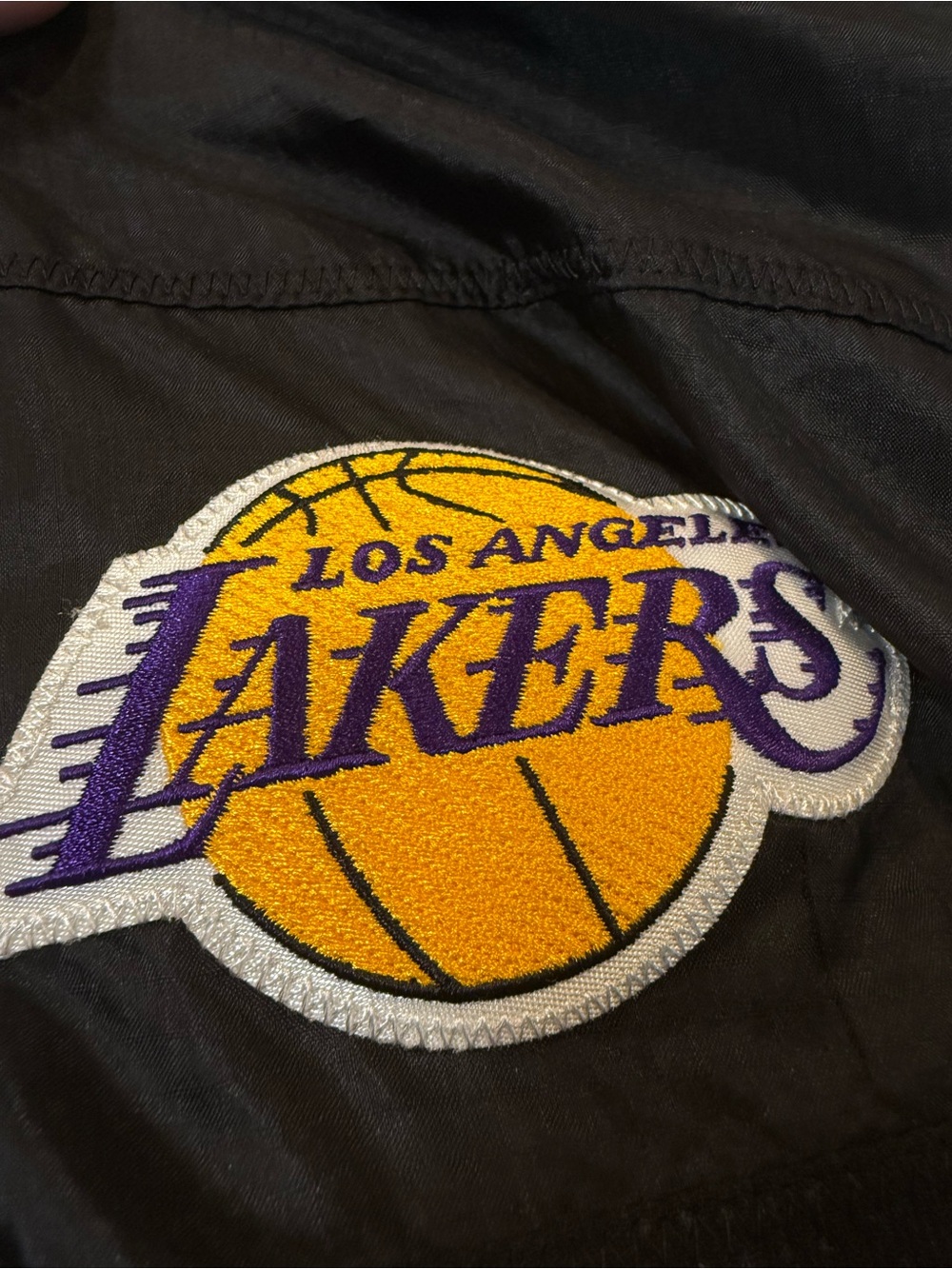 Adidas Los Angeles Lakers Full Zip Track Jacket Black Three Stripe Men’s | XXL - Picture 7 of 14